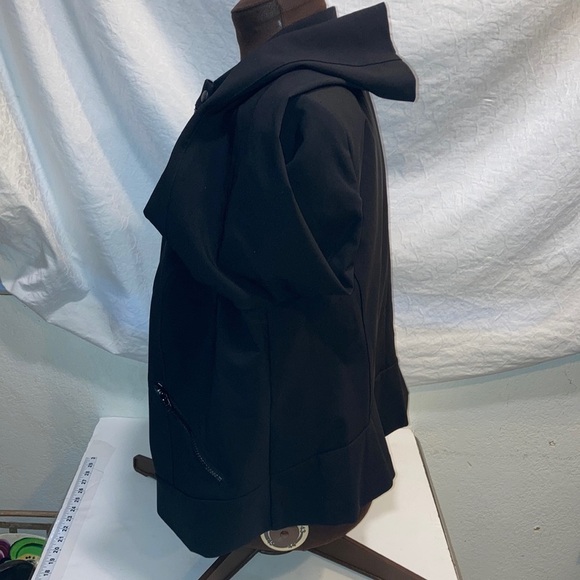 Lane Bryant Womens SZ 20 Jacket Solid Black Zip Up Long Sleeve Zip Pockets NWOT - Picture 7 of 13